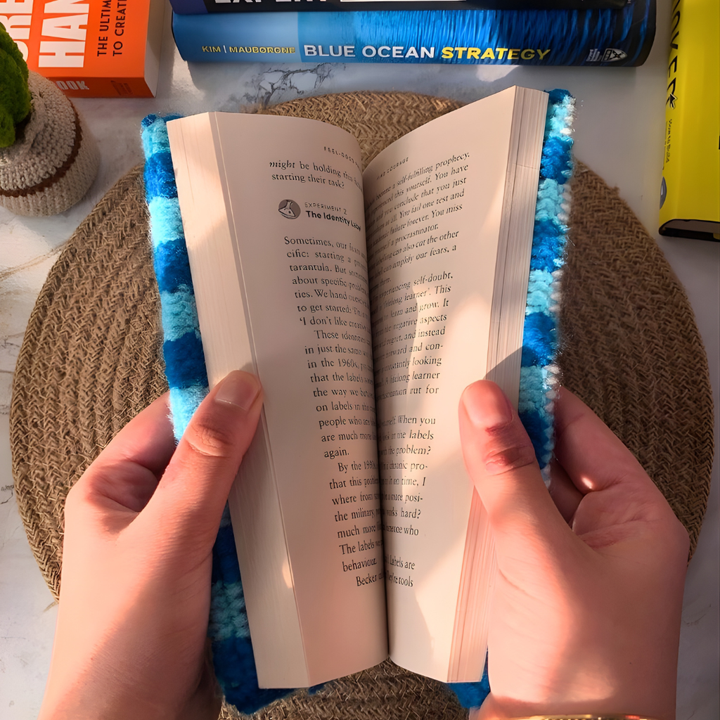 Crochet Gingham Book Cover