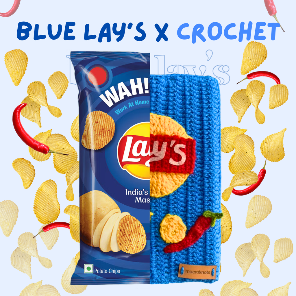Blue Lay's Crochet Book Cover