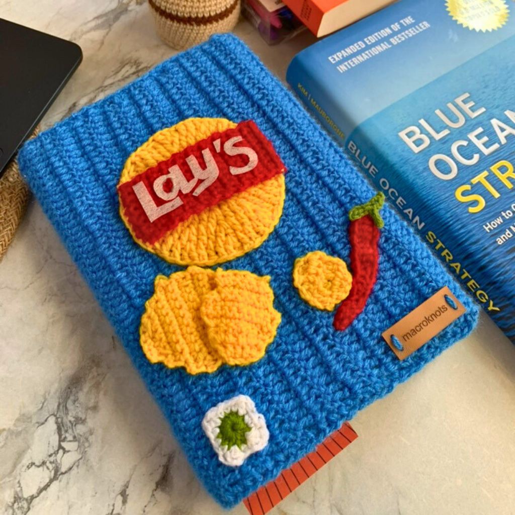 Blue Lay's Crochet Book Cover