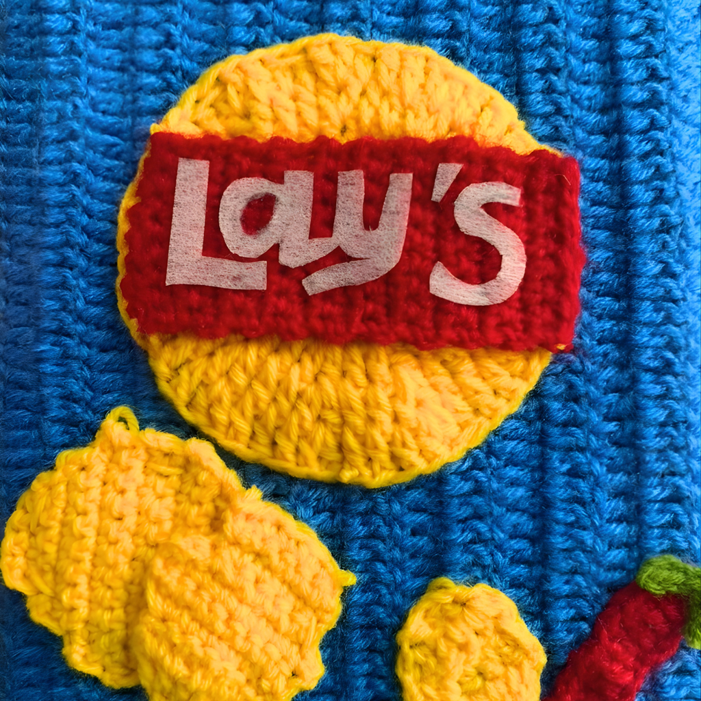 Blue Lay's Crochet Book Cover