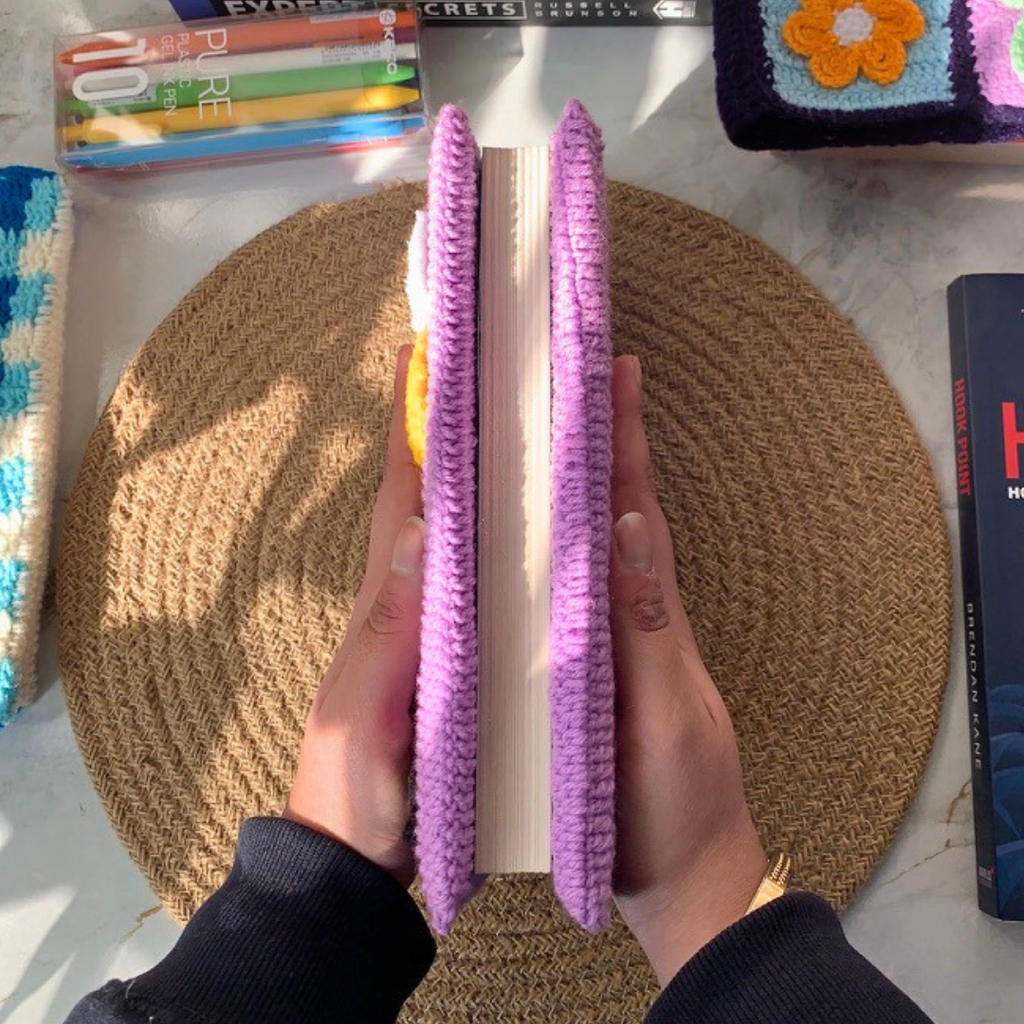 Hippo Chips Crochet Book Cover