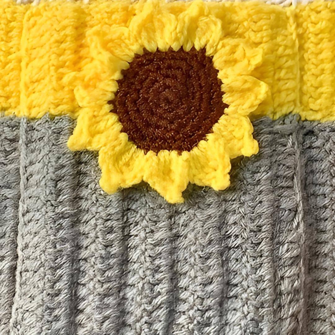 Sunflower Book Cover with Pocket